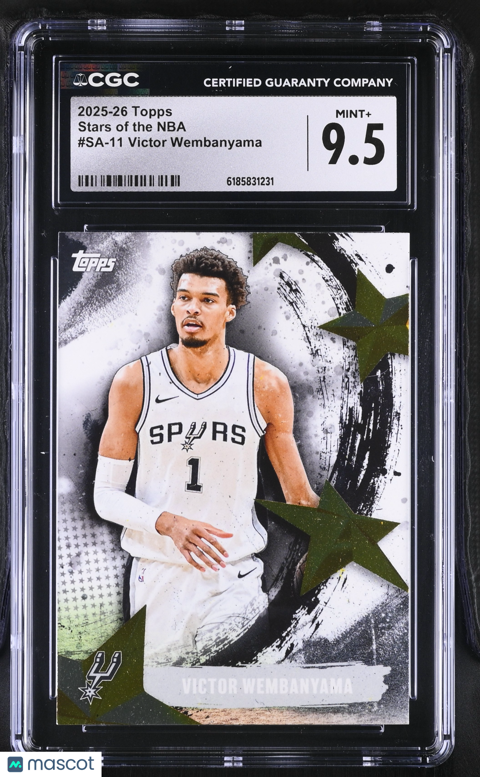 2025-26 Topps Victor Wembanyama Stars of the NBA #SA-11 CGC 9.5 Spurs