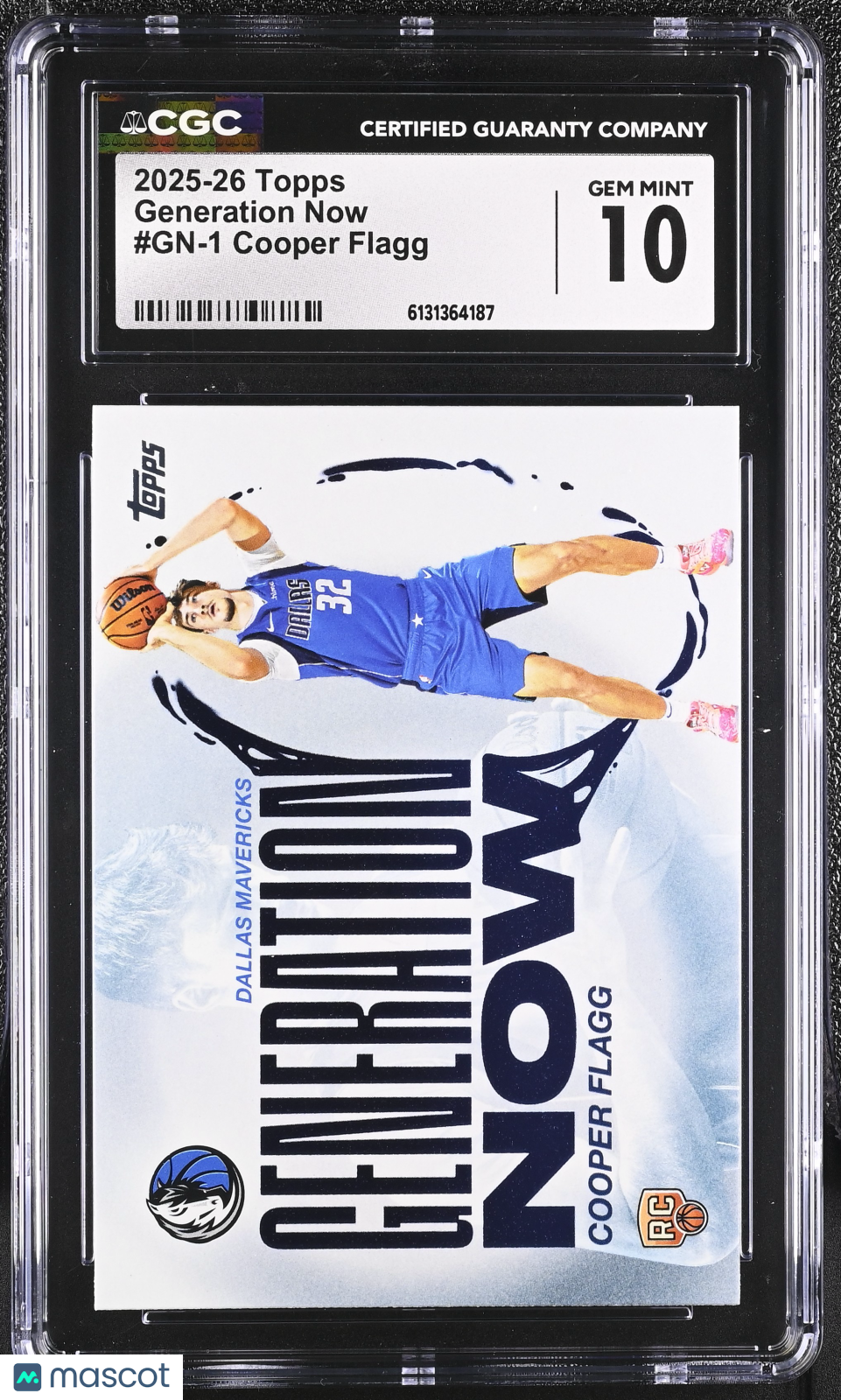 2025-26 Topps Cooper Flagg Rookie Generation Now #GN-1 CGC 10 Dallas Mavericks