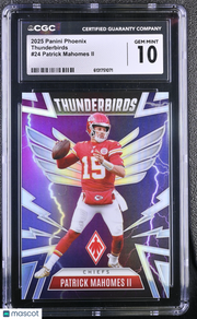 2025 Panini Phoenix Patrick Mahomes II Thunderbirds 24 CGC 10 Kansas City Chiefs