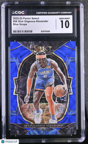 2022-23 Panini Select Shai Gilgeous-Alexander Blue Scope /249 #56 CGC 10 Thunder