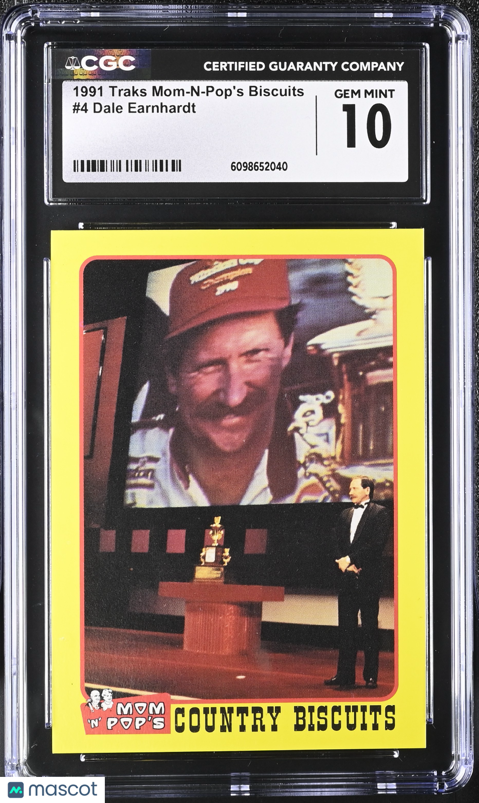 1991 Traks Mom-N-Pop's Biscuits Dale Earnhardt #4 CGC 10