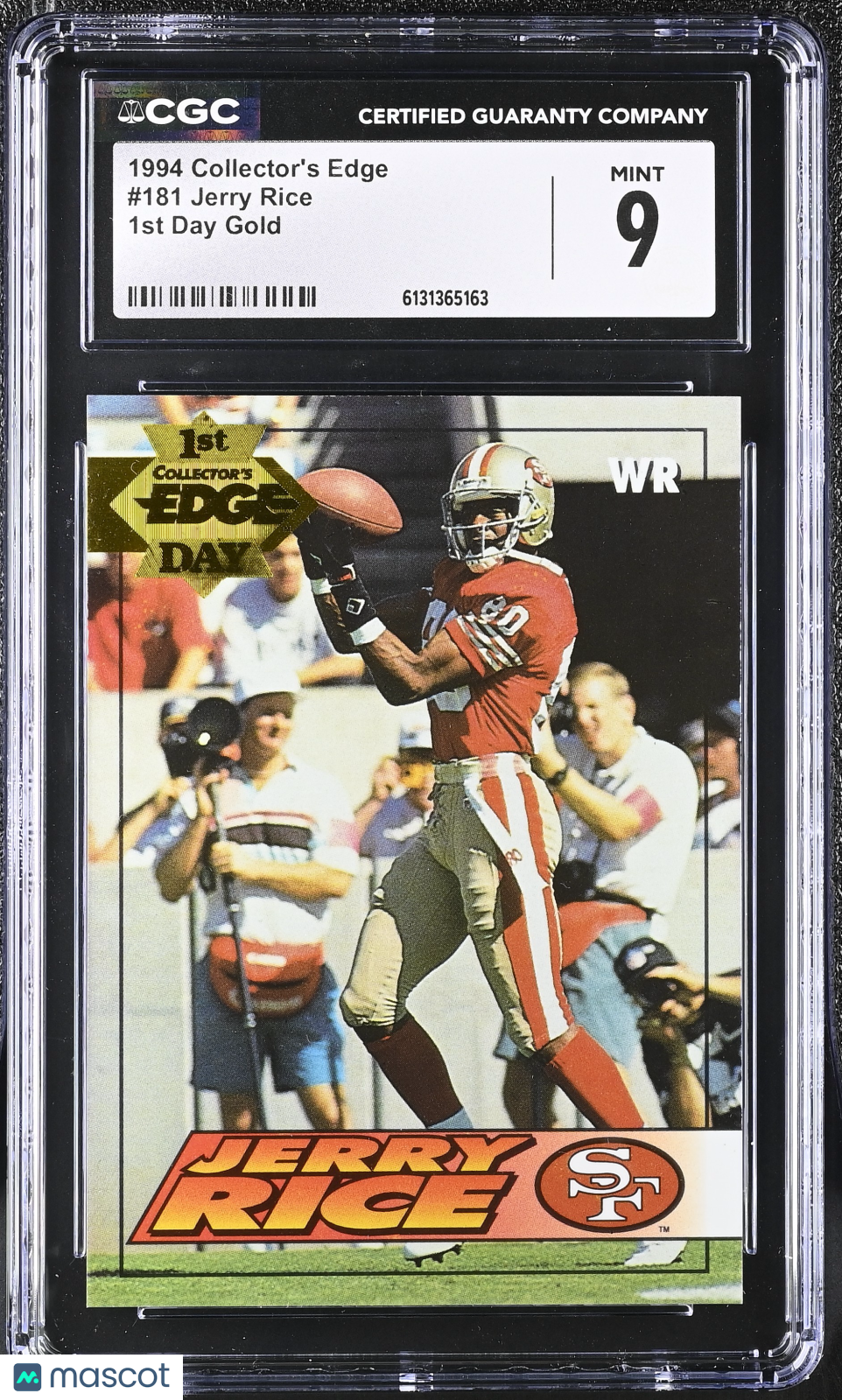 1994 Collector's Edge Jerry Rice 1st Day Gold #181 CGC 9 San Francisco 49ers
