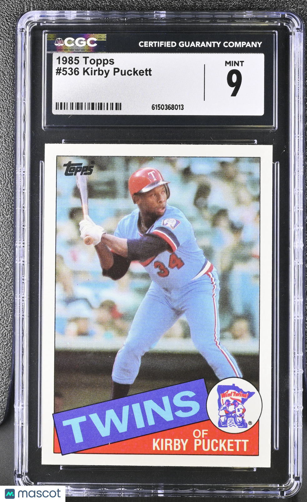 1985 Topps Kirby Puckett #536 CGC 9 Minnesota Twins