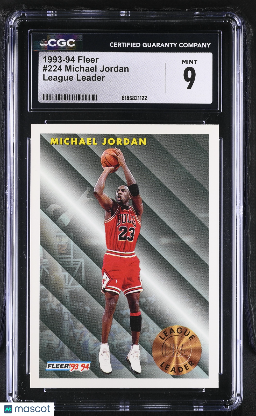 1993-94 Fleer Michael Jordan League Leader #224 CGC 9 Chicago Bulls