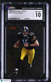 1998 Best Hines Ward Rookie #124 CGC 10 Pittsburgh Steelers