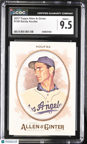2017 Topps Allen & Ginter Sandy Koufax #150 CGC 9.5 Los Angeles Dodgers