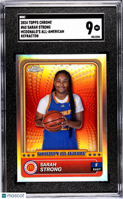 2024 Topps Chrome Mcdonald's Sarah Strong Refractor Rookie #60 SGC 9 UConn