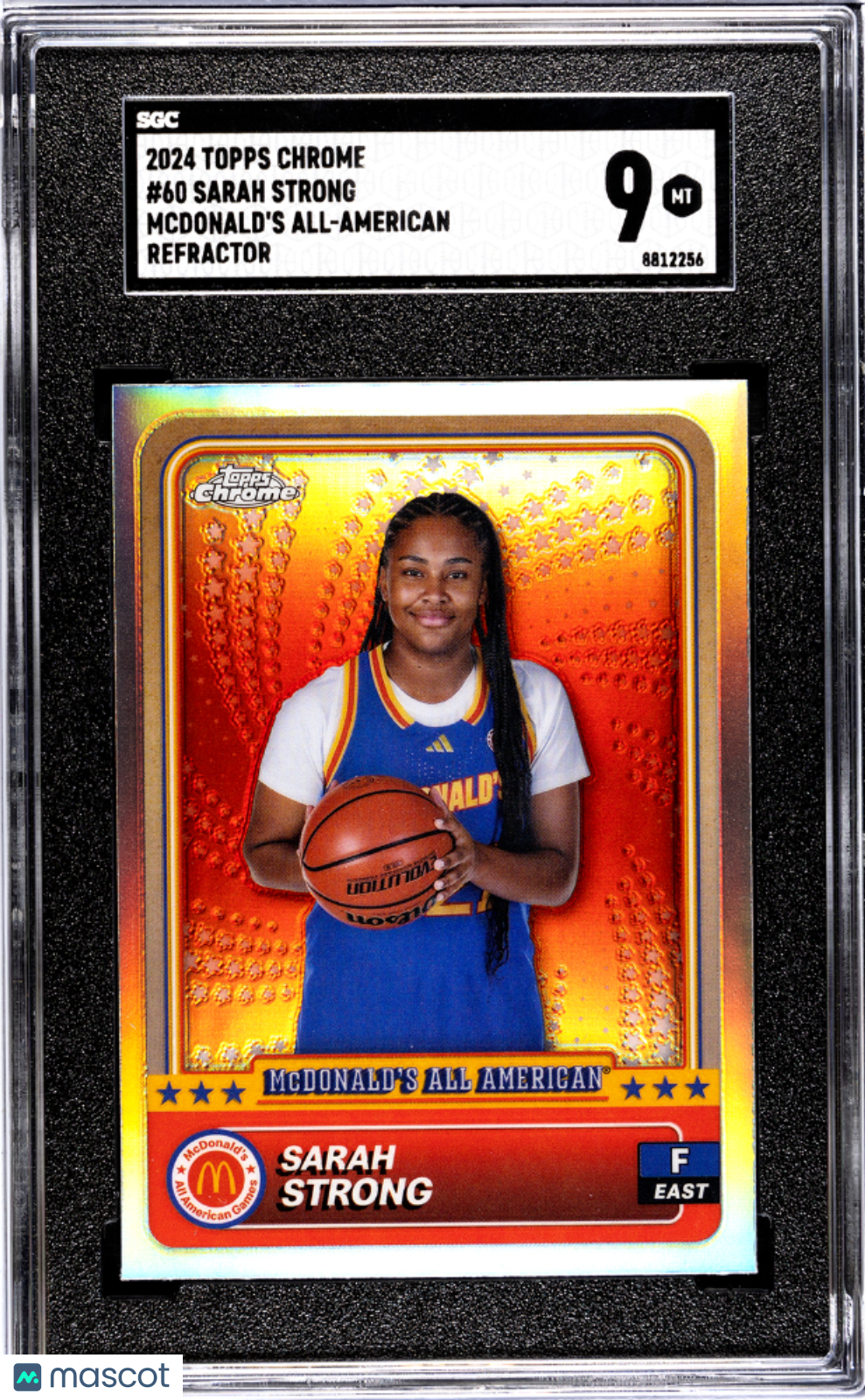 2024 Topps Chrome Mcdonald's Sarah Strong Refractor Rookie #60 SGC 9 UConn