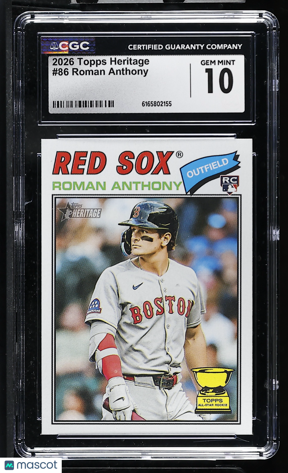 2026 Topps Heritage Roman Anthony Rookie #86 CGC 10 Boston Red Sox