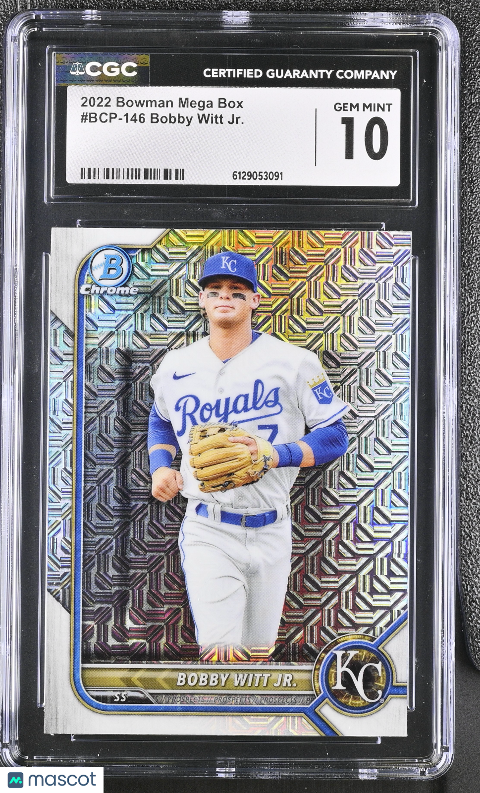 2022 Bowman Mega Box Bobby Witt Jr. #BCP-146 CGC 10 Kansas City Royals