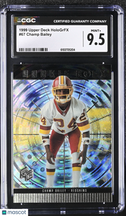 1999 Upper Deck Hologrfx Champ Bailey Rookie #67 CGC 9.5 Washington Redskins