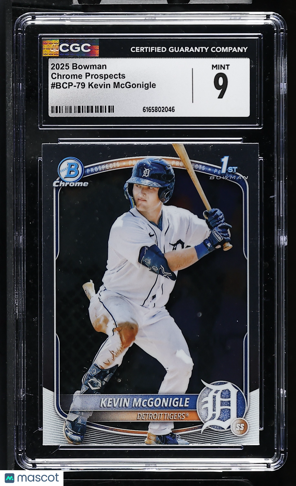 2025 Bowman Kevin McGonigle Rookie Chrome Prospects #BCP-79 CGC 9 Detroit Tigers