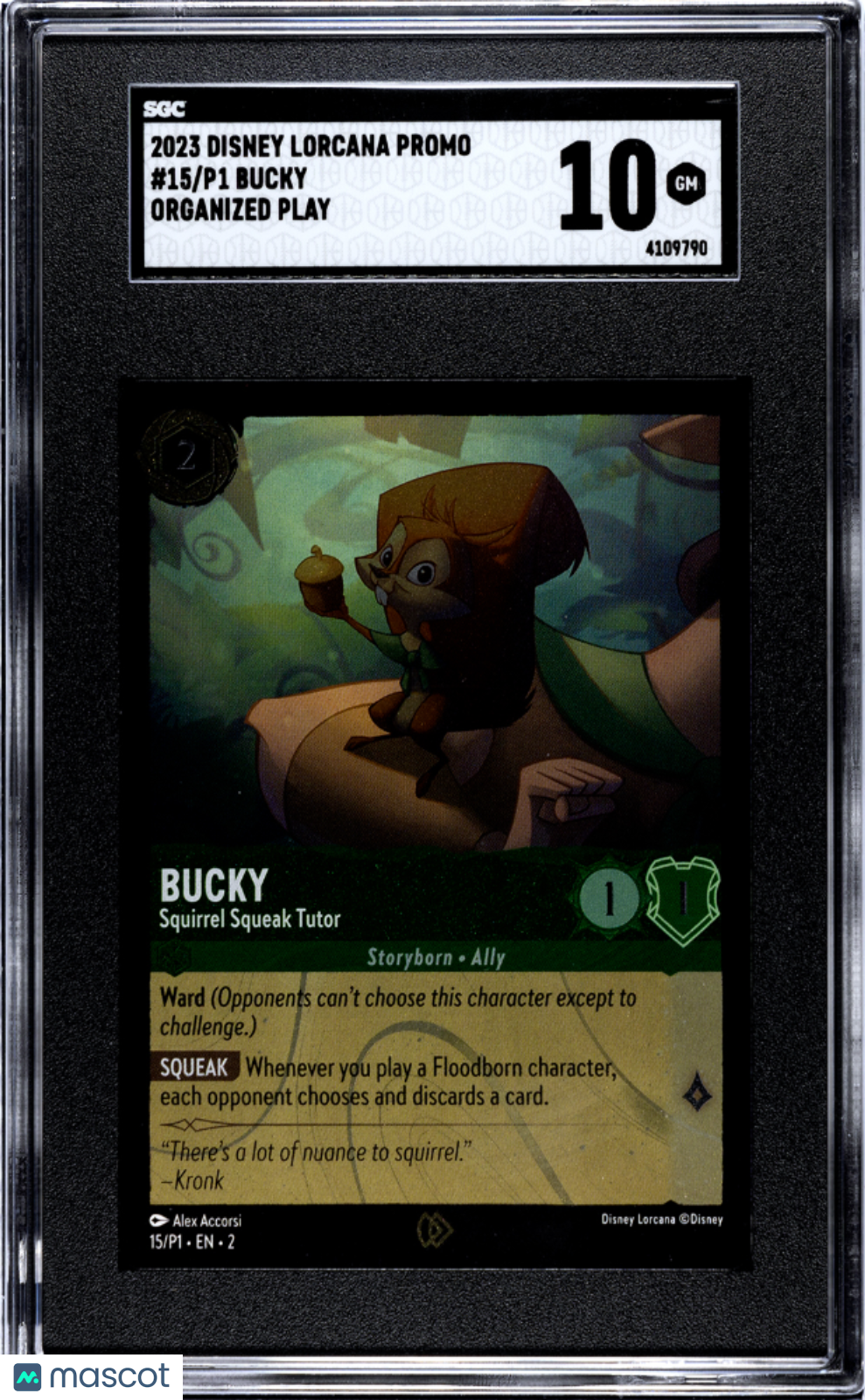 2023 Disney Lorcana Promo Bucky SGC 10 #15/P1