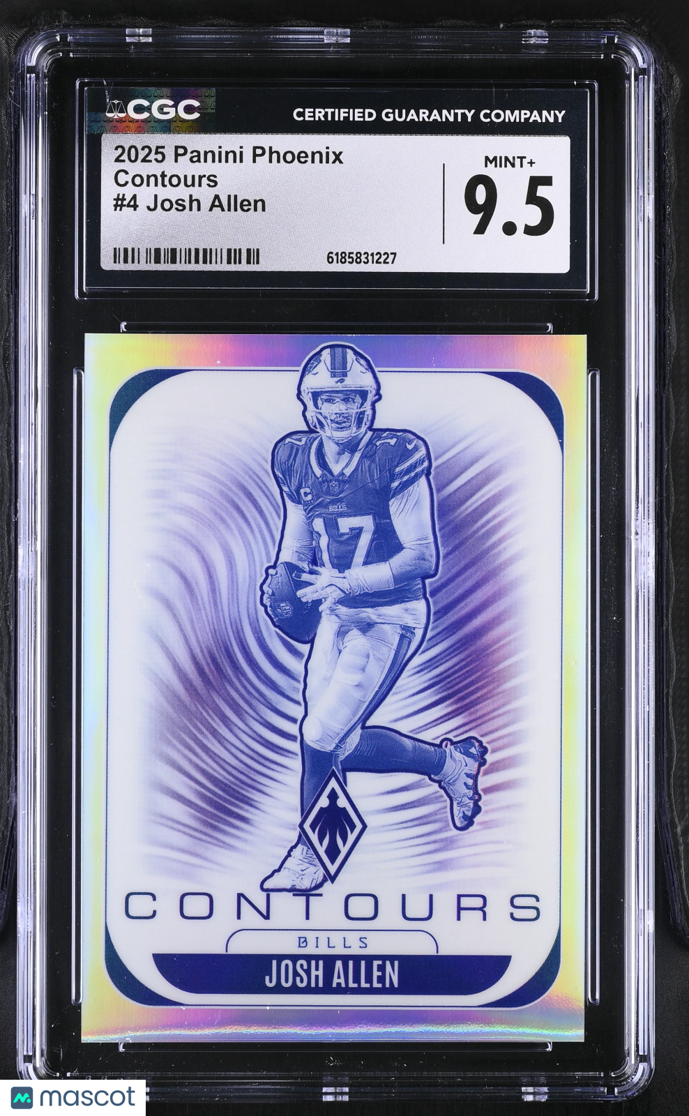 2025 Panini Phoenix Josh Allen Contours #4 CGC 9.5 Buffalo Bills