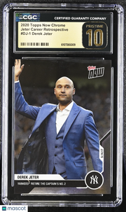 2020 Topps Now Chrome Derek Jeter Career Retrospective #DJ-1 CGC 10 Pristine