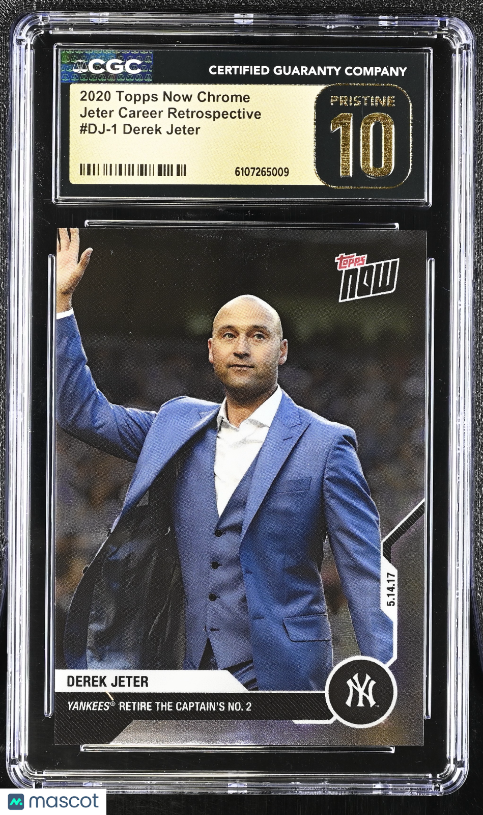 2020 Topps Now Chrome Derek Jeter Career Retrospective #DJ-1 CGC 10 Pristine