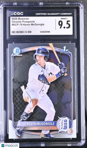 2025 Bowman Kevin McGonigle Rookie Chrome Prospects #BCP-79 CGC 9.5 Tigers
