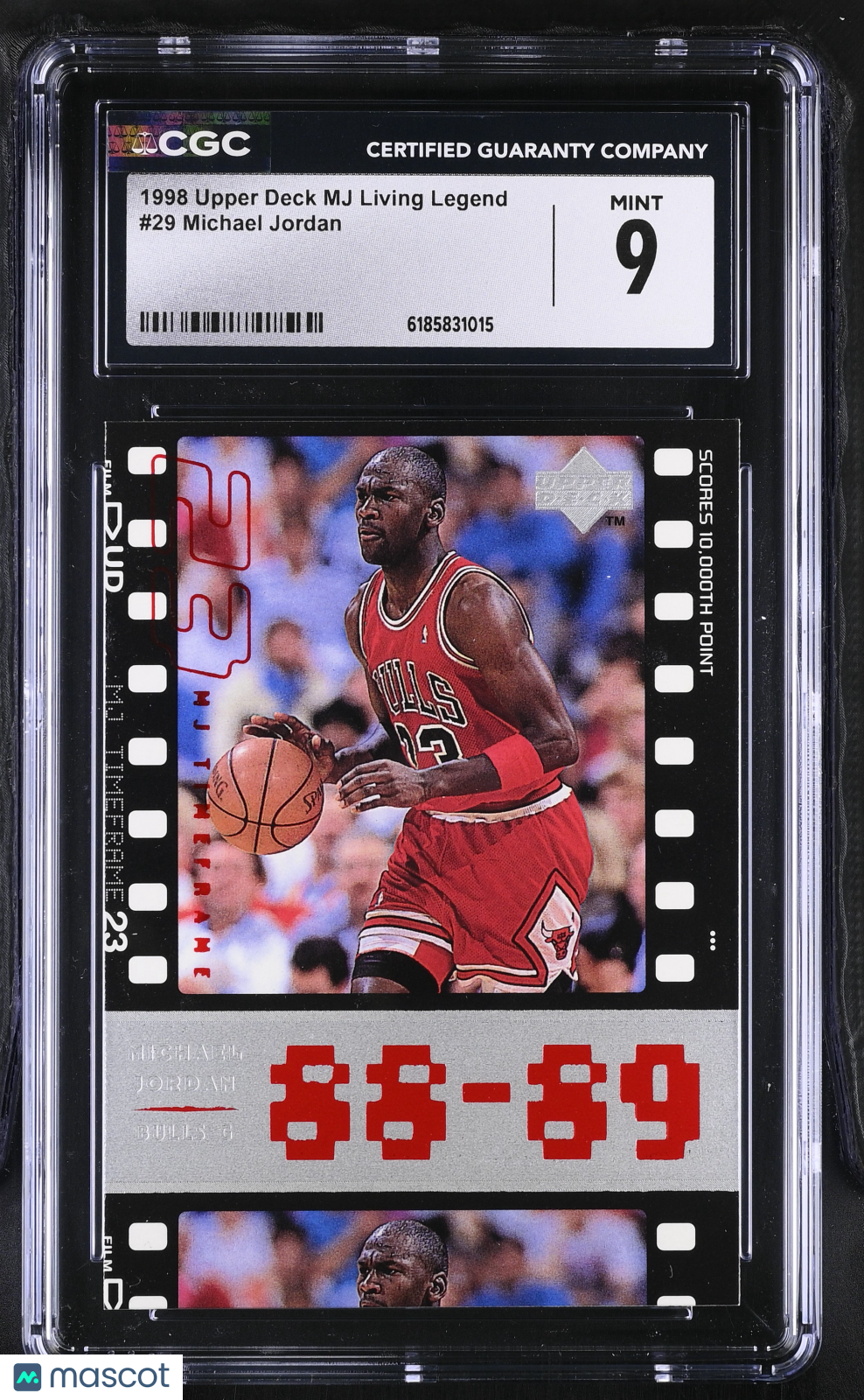 1998 Upper Deck MJ Living Legend Michael Jordan #29 CGC 9 Chicago Bulls