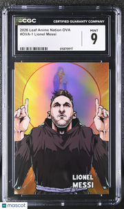 2026 Leaf Anime Nation Ova Lionel Messi #OVA-1 CGC 9