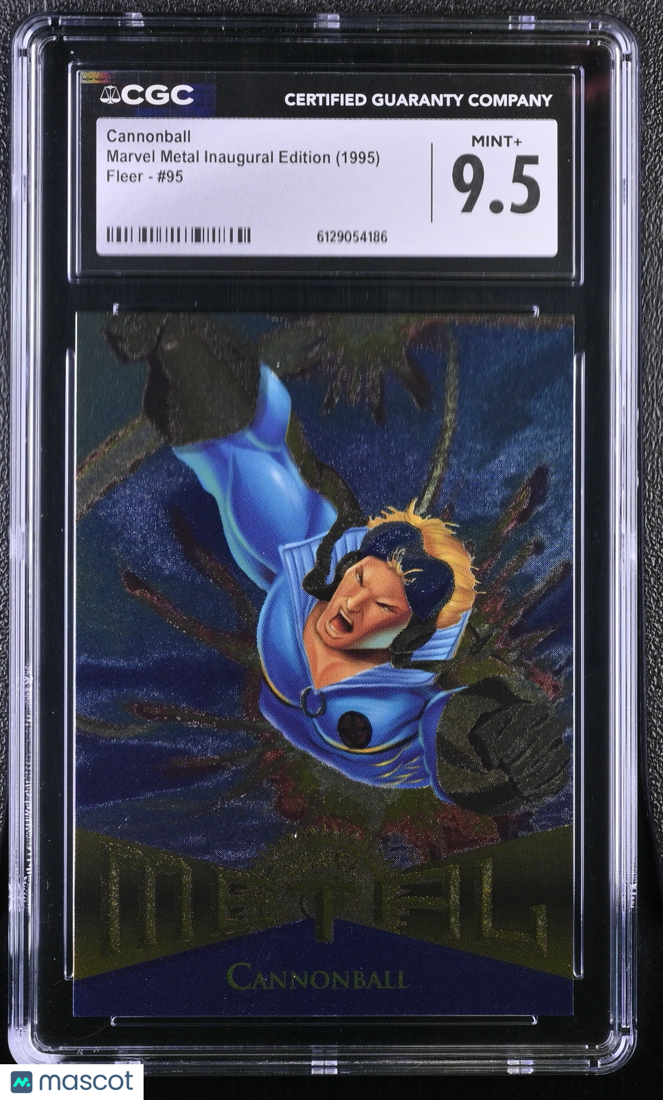 1995 Fleer Marvel Metal Inaugural Edition Cannonball #95 CGC 9.5