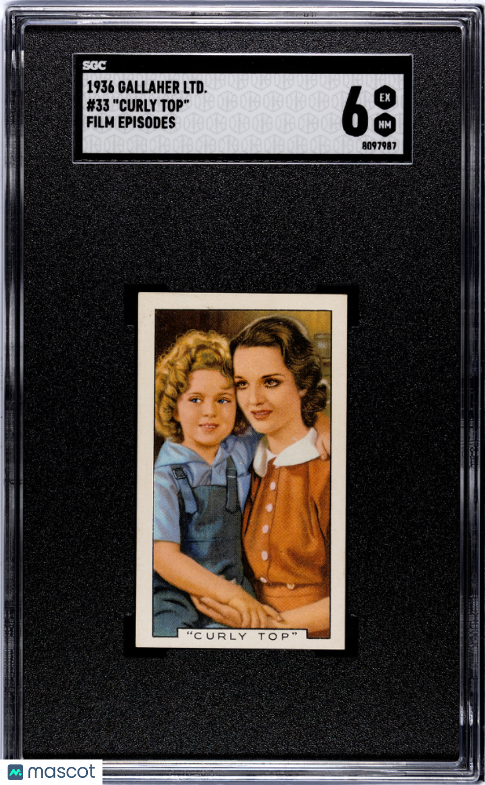 1936 Gallaher Ltd. Curly Top #33 Film Episodes SGC 6