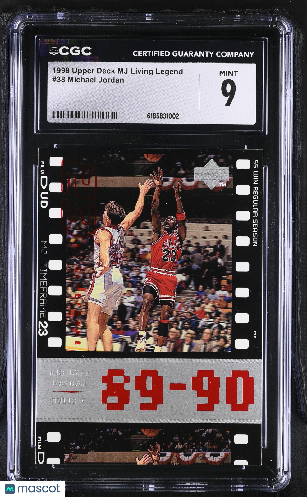 1998 Upper Deck MJ Living Legend Michael Jordan #38 CGC 9 Chicago Bulls