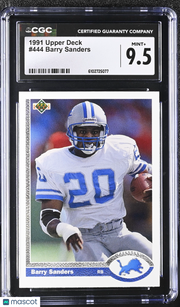 1991 Upper Deck Barry Sanders #444 CGC 9.5 Detroit Lions