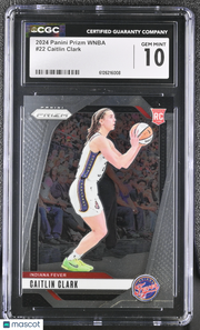 2024 Panini Prizm WNBA Caitlin Clark #22 CGC 10 Indiana Fever