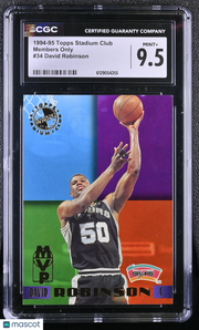 1994-95 Topps Stadium Club David Robinson Members Only #34 CGC 9.5 Spurs