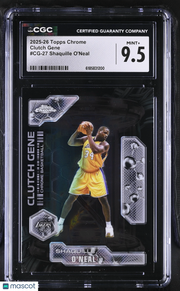 2025-26 Topps Chrome Shaquille O'Neal Clutch Gene #CG-27 CGC 9.5 Lakers
