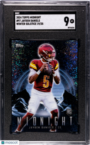 2024 Topps Midnight Jayden Daniels Winter Solstice /35 Rookie 97 SGC 9 Commander