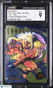 1994 Fleer Ultra X-Men '95 Sabretooth #6/9 Hunters & Stalkers Gold CGC 9