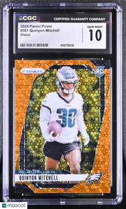 2024 Panini Prizm Quinyon Mitchell Disco Rookie #381 CGC 10 Philadelphia Eagles