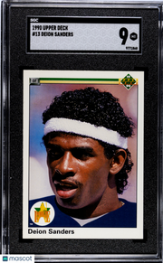 1990 Upper Deck Deion Sanders #13 SGC 9