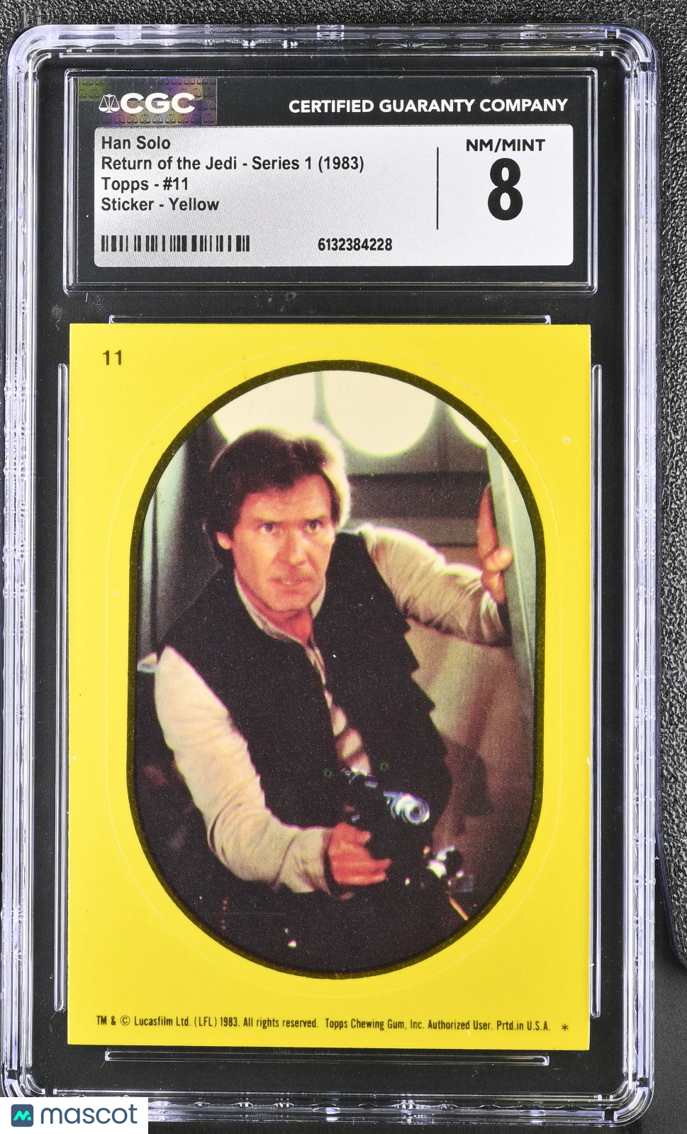 1983 Topps Return Of The Jedi - Series 1 Han Solo #11 CGC 8 Yellow Sticker