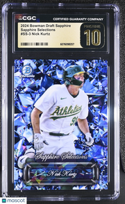 2024 Bowman Draft Sapphire Nick Kurtz Rookie Selections #SS-3 CGC 10 Pristine