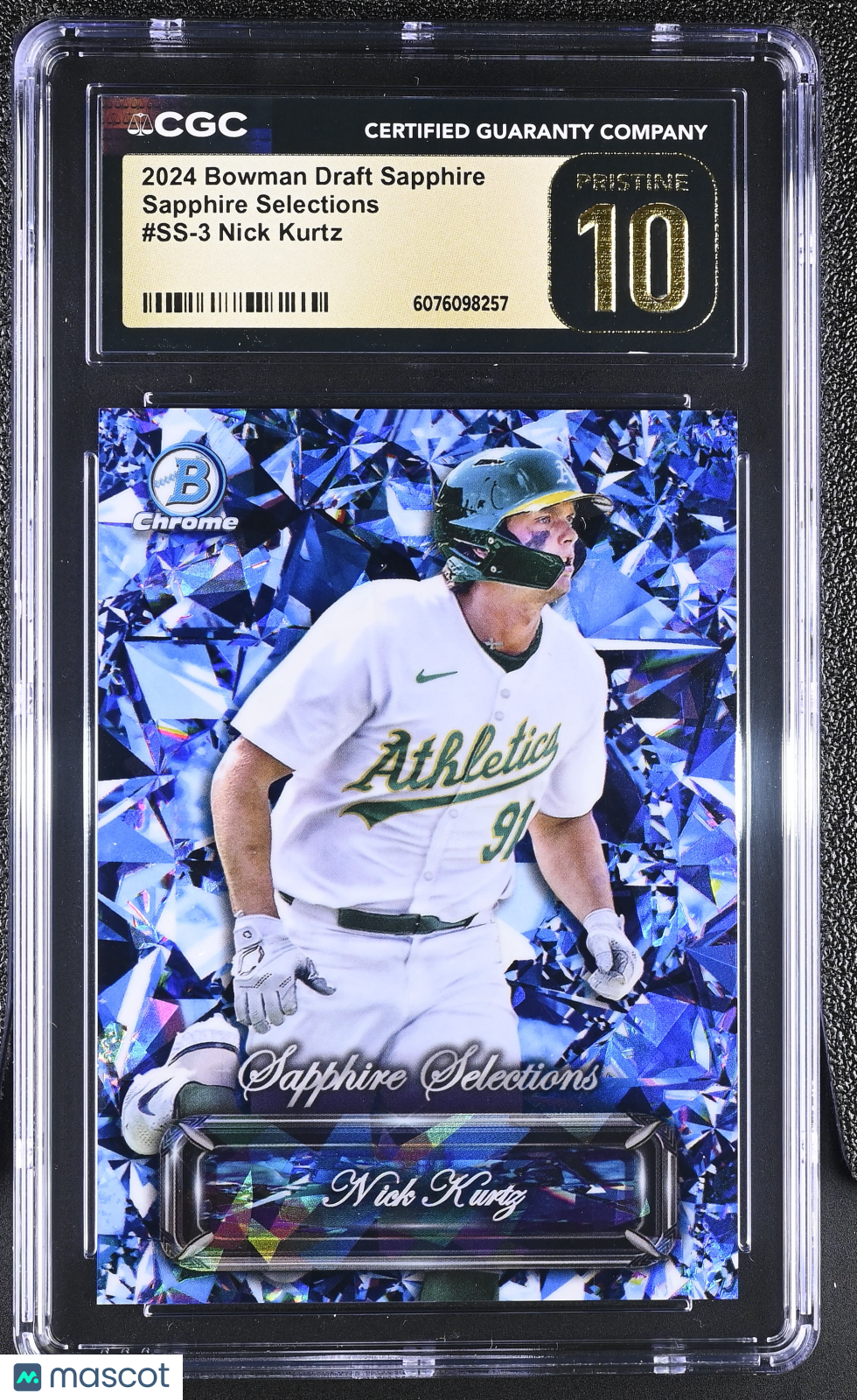 2024 Bowman Draft Sapphire Nick Kurtz Rookie Selections #SS-3 CGC 10 Pristine