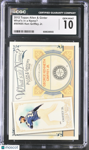 2012 Topps Allen & Ginter Ken Griffey Jr. What's in a Name? #WIN95 CGC 10