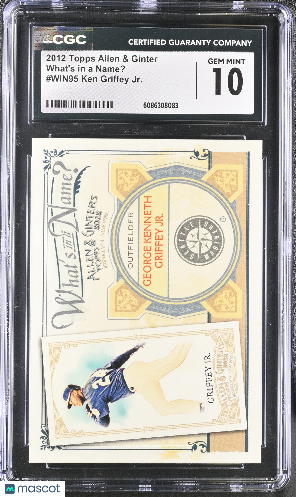 2012 Topps Allen & Ginter Ken Griffey Jr. What's in a Name? #WIN95 CGC 10