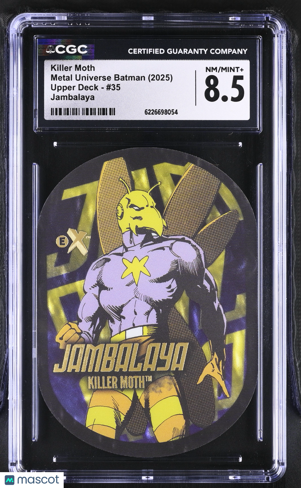 2025 Upper Deck Metal Universe Batman Killer Moth #35 Jambalaya CGC 8.5