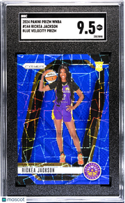 2024 Panini Prizm Wnba Rickea Jackson Blue Velocity Rookie #144 SGC 9.5 Sparks