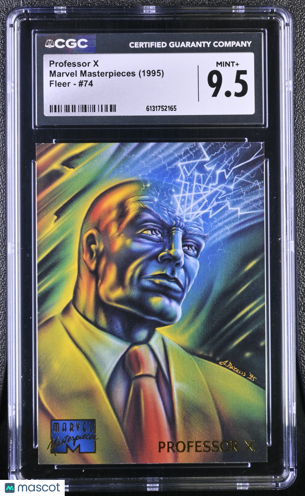 1995 Fleer Marvel Masterpieces Professor X #74 CGC 9.5