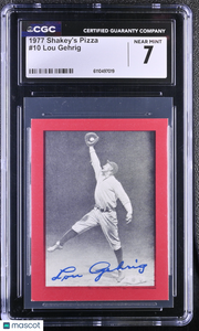 1977 Shakey's Pizza Lou Gehrig #10 CGC 7 New York Yankees