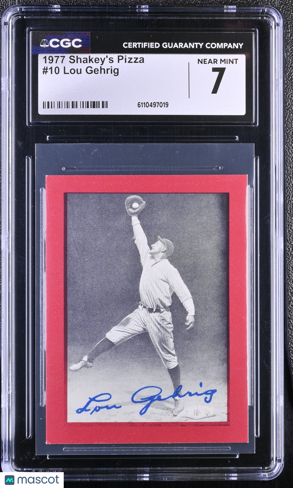 1977 Shakey's Pizza Lou Gehrig #10 CGC 7 New York Yankees
