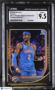 2025-26 Bowman Shai Gilgeous-Alexander Reptilian Refractor #BCV-106 CGC 9.5