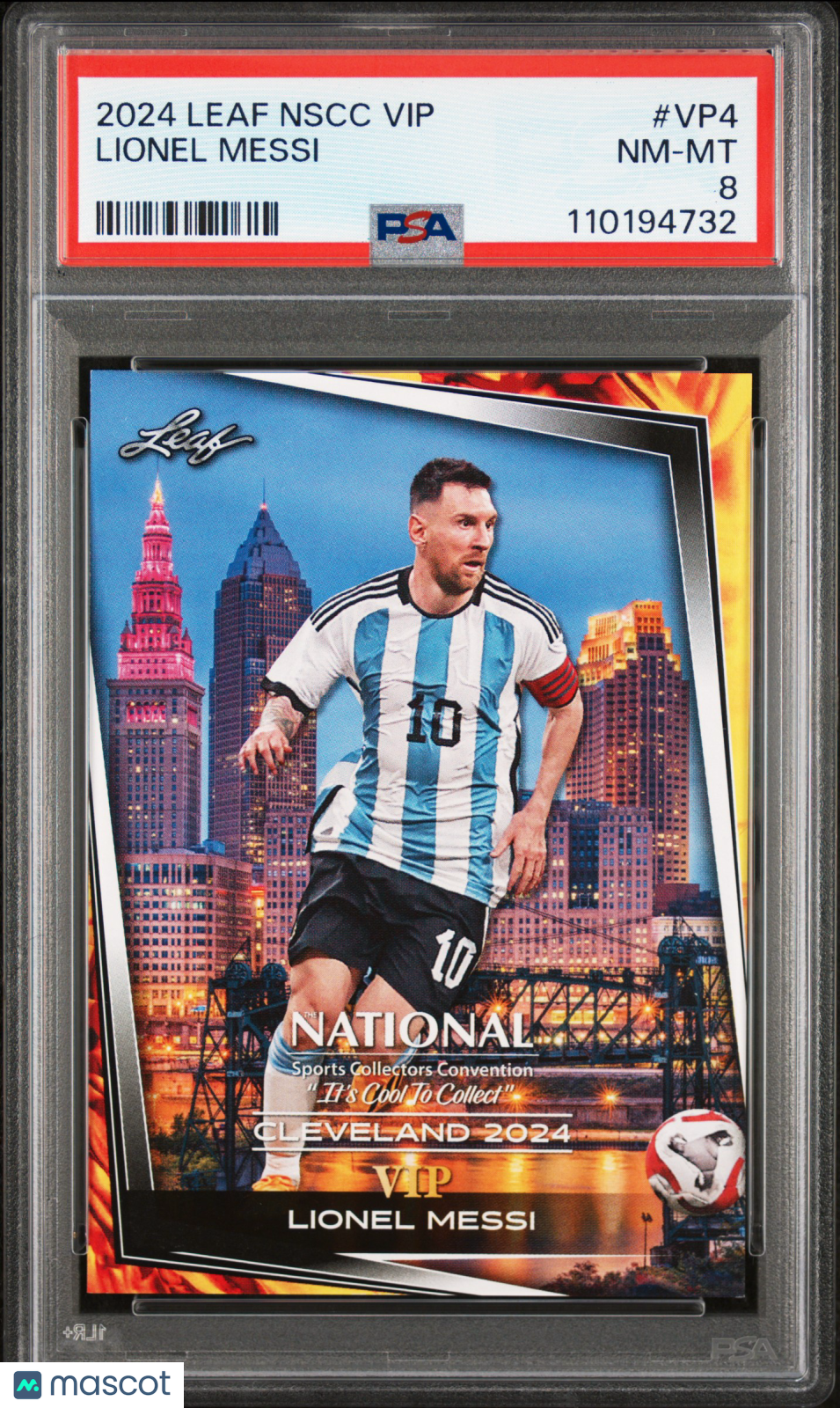 2024 Leaf National Sports Convention Vip Lionel Messi #VP4 PSA 8 Argentina