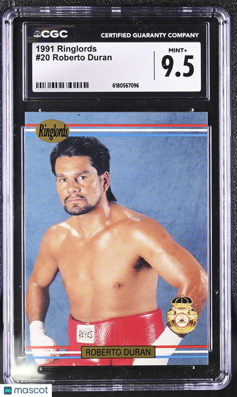 1991 Ringlords Roberto Duran #20 CGC 9.5