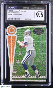 1999 Donruss Preferred Troy Aikman 2278/5000 Chain Reaction #10A CGC 9.5 Cowboys