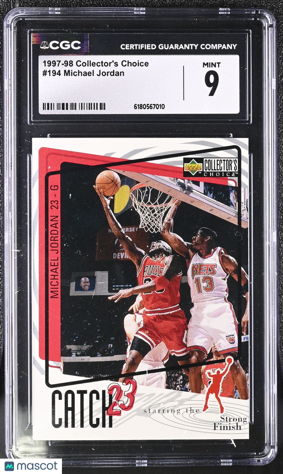 1997-98 Collector's Choice Michael Jordan #194 CGC 9 Chicago Bulls