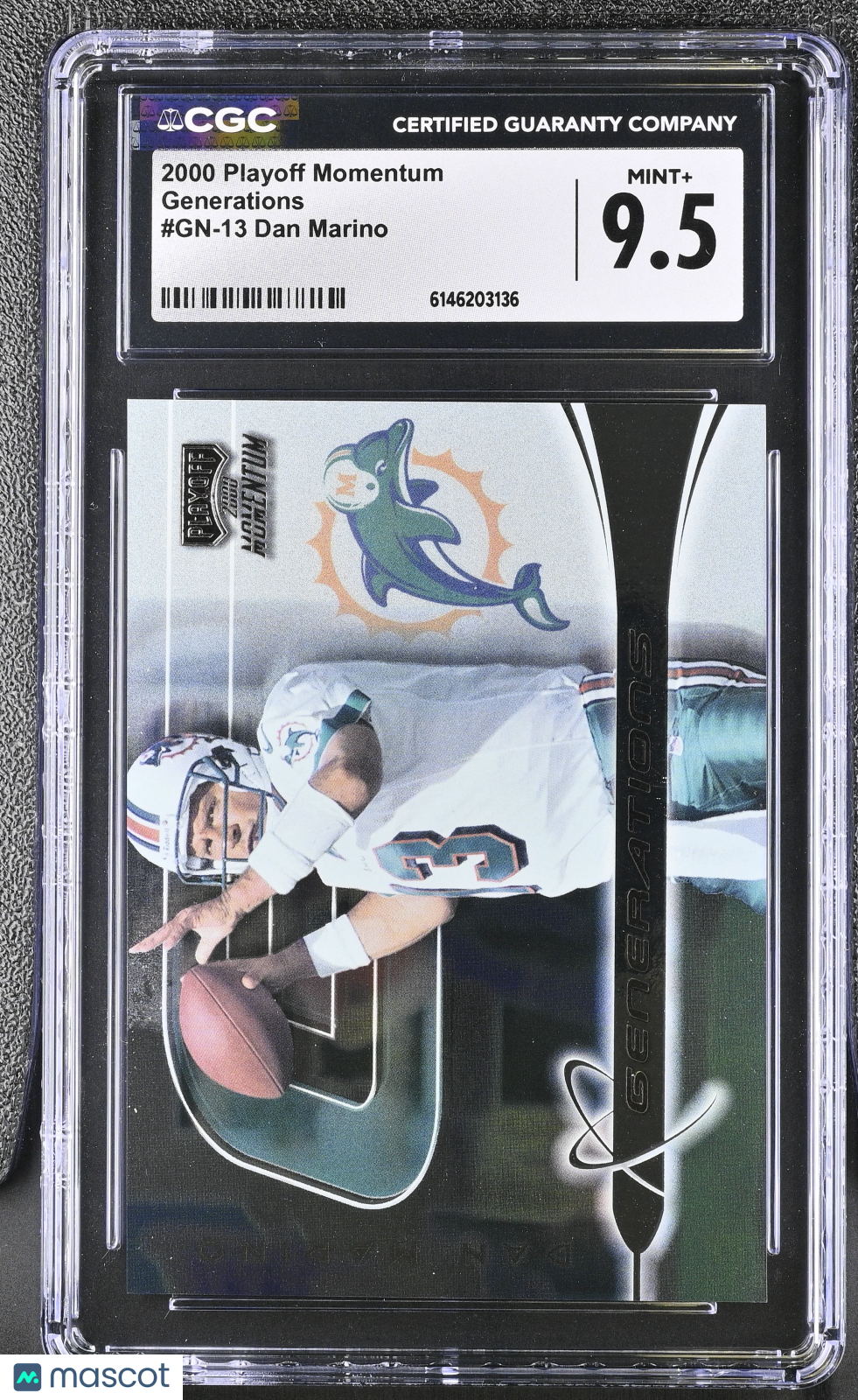 2000 Playoff Momentum Dan Marino Generations #GN-13 CGC 9.5 Miami Dolphins